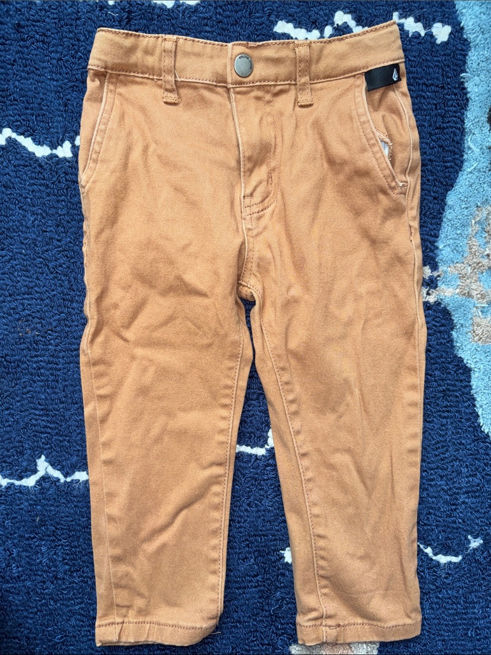 Volcom Boys Stretch Twill Chino Skater Pants Khaki Size 2T